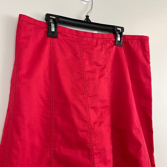 J. Crew 2000’s coral cotton a line skirt size 12 - Picture 4 of 10